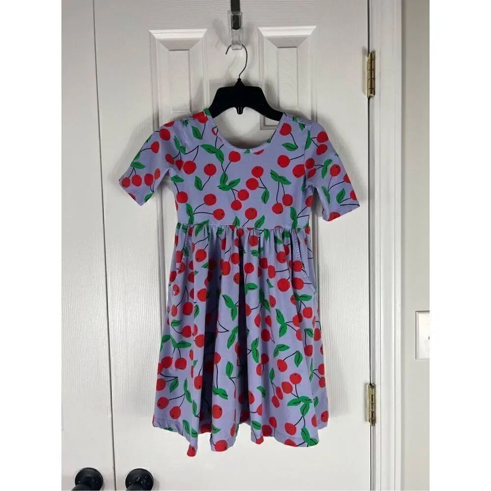 Hanna Andersson Girls Cherry Dress Size 130 US 8